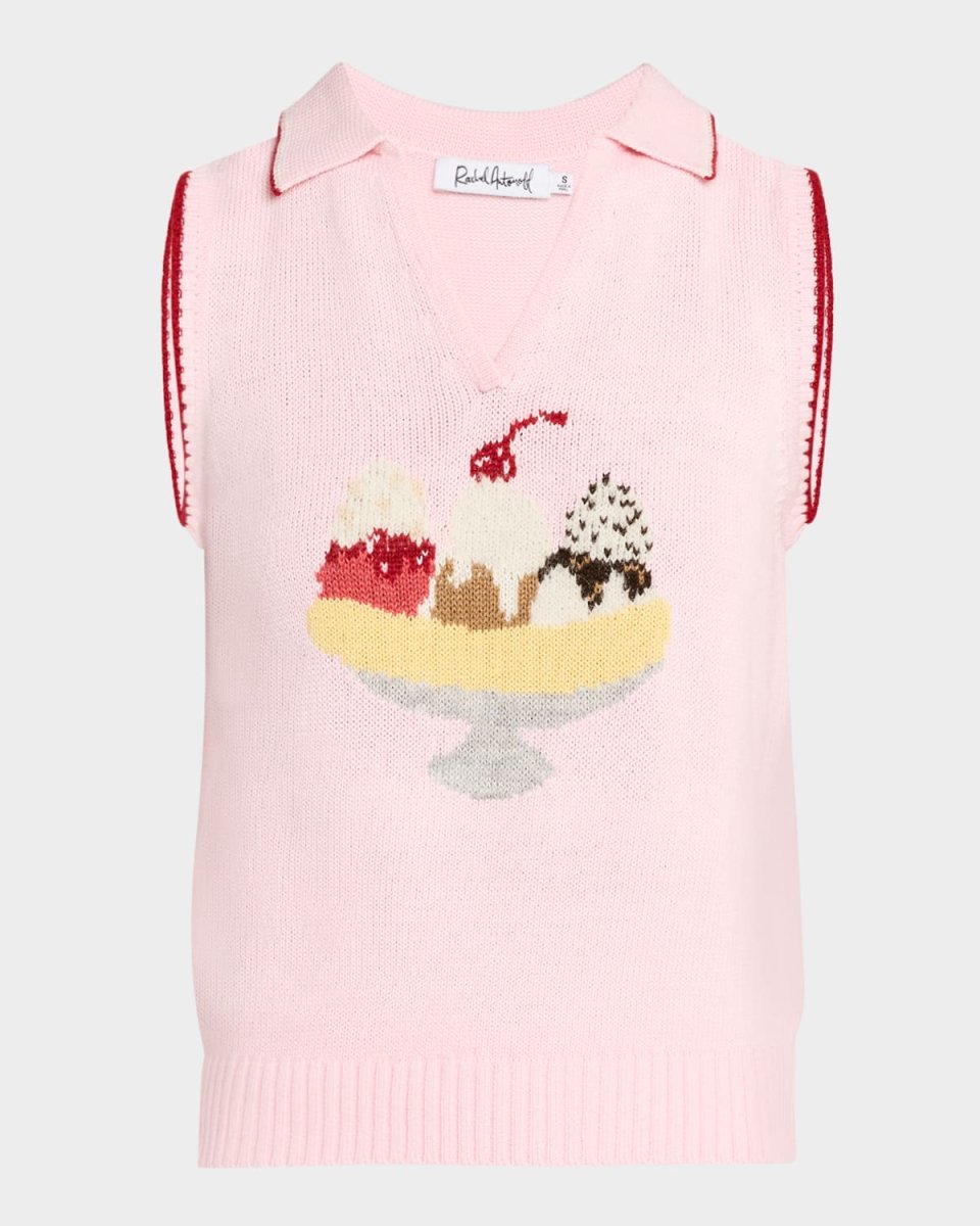 Split Sleeveless Polo Vest